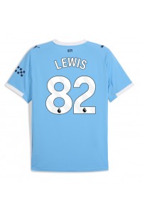 Manchester City Rico Lewis #82 Voetbaltruitje Thuis tenue 2025-26 Korte Mouw